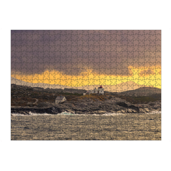 Puzzle Ravensburger "Leuchtfeuer, Berge und Felsen" artboxONE - Natur,Reise,Architektur,Reise / Strand und Meer,Reise / Länder