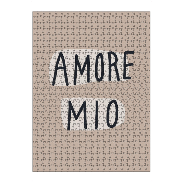 Puzzle Ravensburger "Amore Mio, Boho Chic" artboxONE - Typografie,Menschen,Liebe