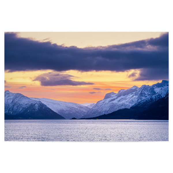 Poster "Berge und Felsen nahe Ørnes" artboxONE - Natur,Reise,Reise / Strand und Meer,Reise / Länder