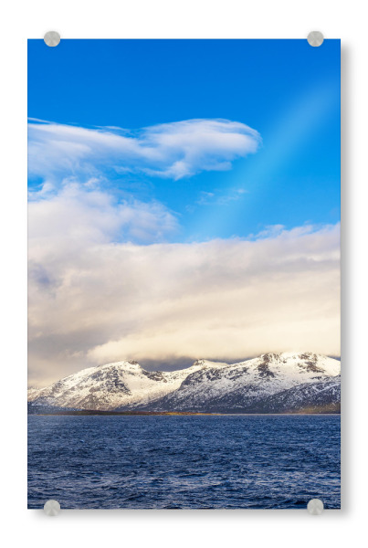 Acrylglasbild "Winter in Harstad" artboxONE - Natur,Reise,Reise / Strand und Meer,Reise / Länder