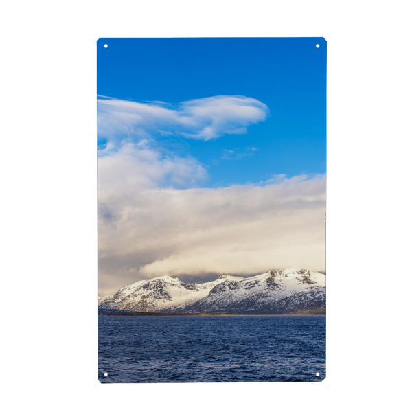 Holzbild "Winter in Harstad" artboxONE - Natur,Reise,Reise / Strand und Meer,Reise / Länder