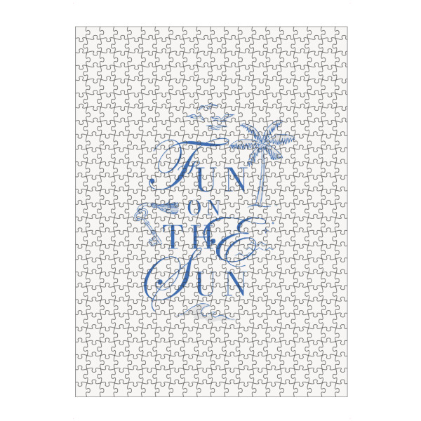 Puzzle Ravensburger "Spaß auf der Sonne blau" artboxONE - Typografie,Reise,Reise / Strand und Meer