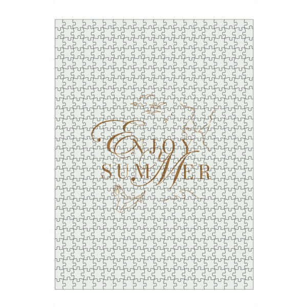 Puzzle Ravensburger "Genießen Sie den Sommer in Braun" artboxONE - Reise,Reise / Strand und Meer,Streetart