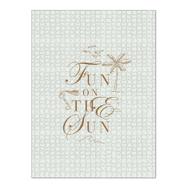 Puzzle Ravensburger "Spaß auf der Sonne braun" artboxONE - Typografie,Reise,Reise / Strand und Meer