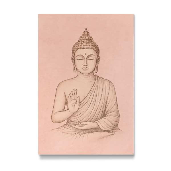 Galerie-Print "Buddha (Rosa)" 30x20 cm artboxONE