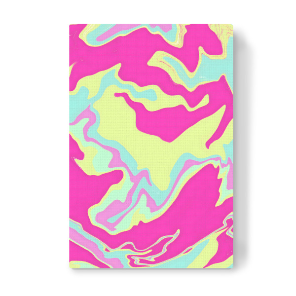 Leinwandbild "Diese Farbe tho" artboxONE - Abstrakt - Neon,Psychedelisch,Hell,Retro,Farbenfroh,Lebendig,Marmor,Textur,Wellen,Rosa,Raumdekor,Pop,Spaß
