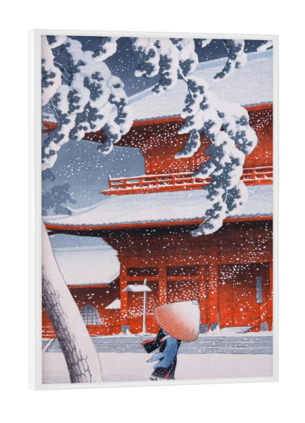 Poster mit weißem Rahmen "Shiba Zojoji" artboxONE - Architektur,Reise / Asien,Städte / Tokio