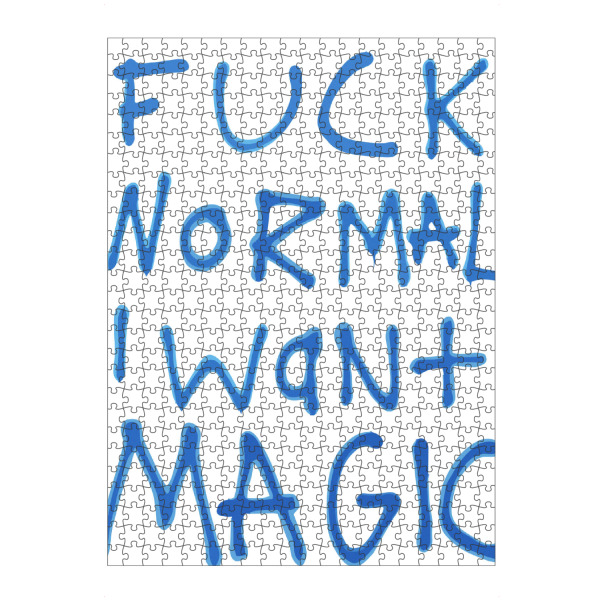 Puzzle Ravensburger "Anti-Normal Mantra" artboxONE - Typografie - Nonconformity,Individuality,Magic,Rebellion,Freedom self-expression