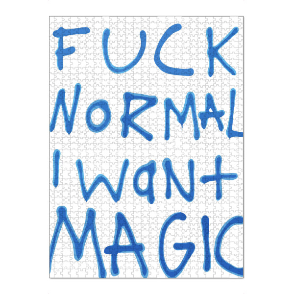 Puzzle Ravensburger "Anti-Normal Mantra" artboxONE - Typografie - Nonconformity,Individuality,Magic,Rebellion,Freedom self-expression
