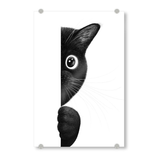 Peepping cat