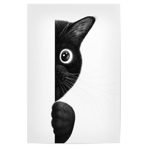 Peepping cat