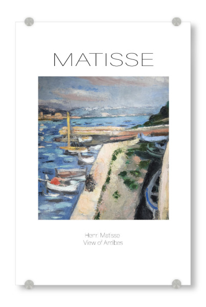 Acrylglasbild "Henri Matisse -Ansicht der Antibes" artboxONE - Reise,Abstrakt,Reise / Strand und Meer