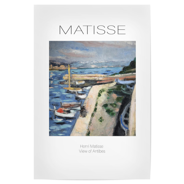 Poster 30x20 cm "Henri Matisse -Ansicht der Antibes" artboxONE - Reise,Abstrakt,Reise / Strand und Meer