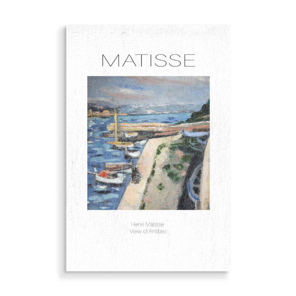 Holzbild "Henri Matisse -Ansicht der Antibes" artboxONE - Reise,Abstrakt,Reise / Strand und Meer