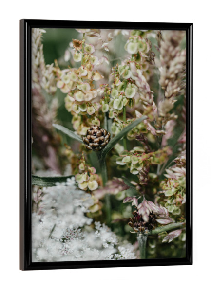 Poster mit schwarzem Rahmen "Boho Gartenromantik" artboxONE - Natur,Floral,Liebe
