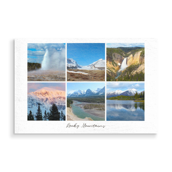 Holzbild "Rockies Collage" artboxONE - Natur,Reise,Reise / Länder