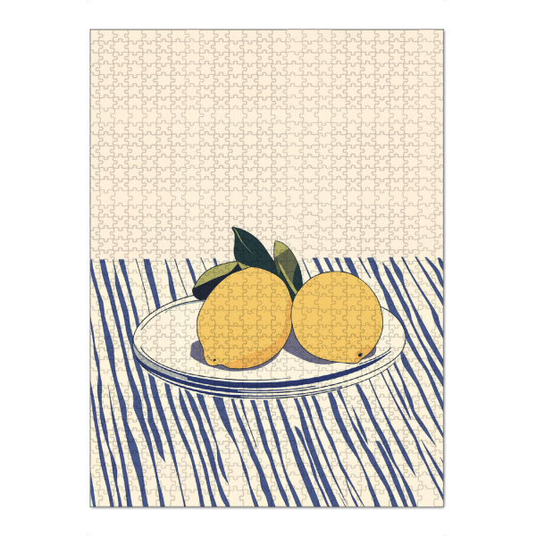 Puzzle Ravensburger "Frühlingskunst mit Zitronen" artboxONE - Natur,Geometrie,Essen & Trinken / Obst & Gemüse