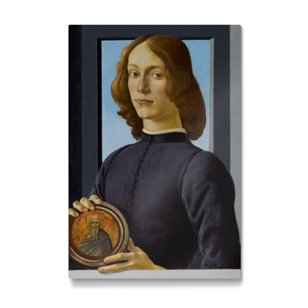 Galerie-Print "Junger Mann hält einen Rundel" 30x20 cm artboxONE