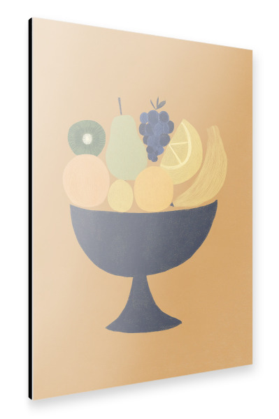 Alu-Dibond "Moderne Obstschale" 75x50 cm artboxONE