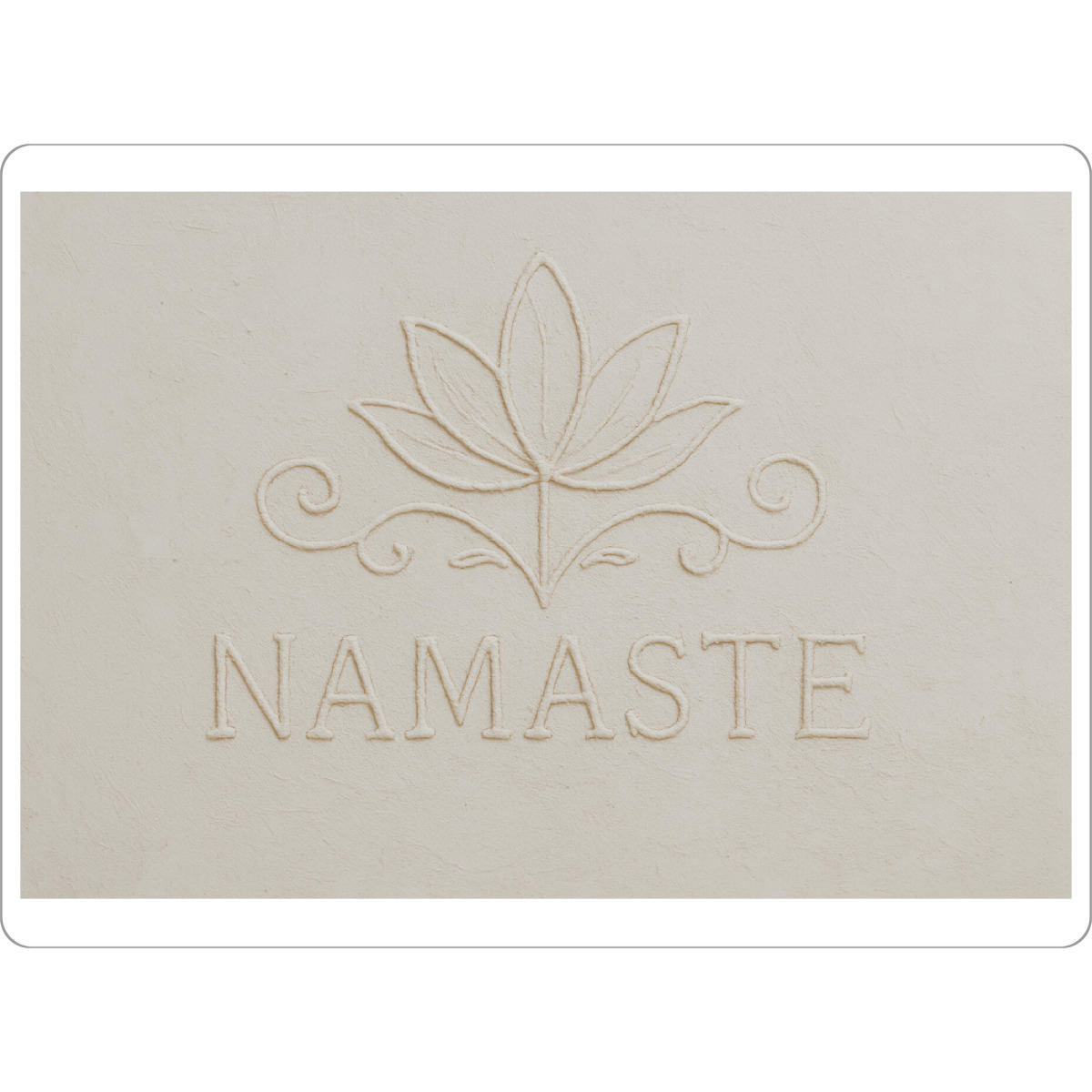 Tischset "Namaste (Sand Edition)" artboxONE - Typografie,Für Kinder,Für Mama - Namaste,Sand,Sandfarben - Bild namaste