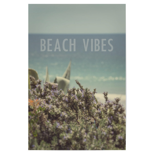 Poster 30x20 cm "Mediterran Beach Vibes" artboxONE - Typografie,Natur,Reise / Strand und Meer