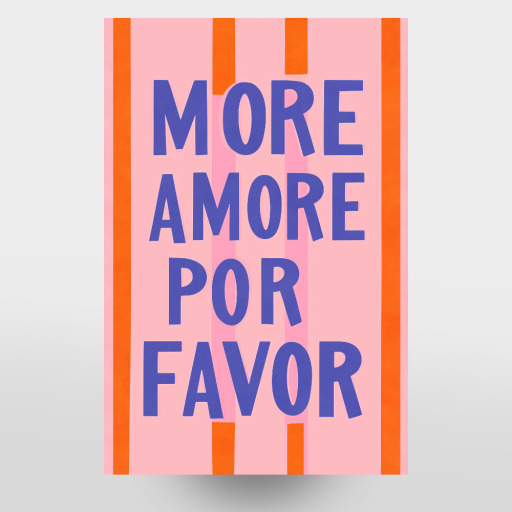 More Amore por favor, blau pop