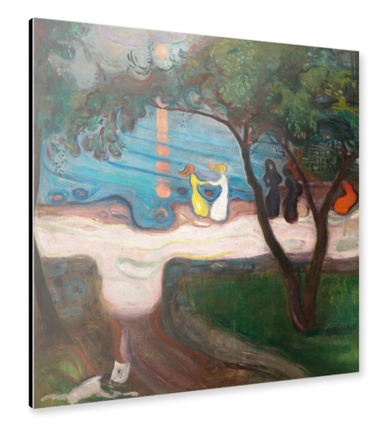 Alu-Dibond "Tanzen am Ufer" 30x30 cm artboxONE