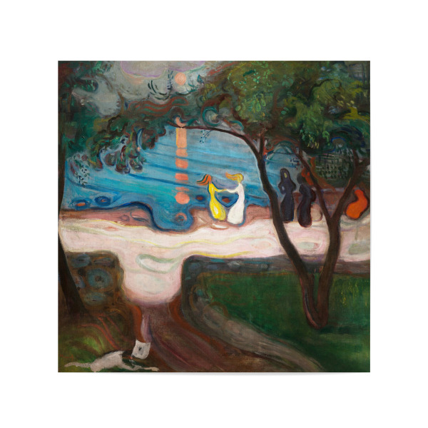 Poster 20x20 cm "Tanzen am Ufer" artboxONE - Menschen,Für Mama,Für Papa