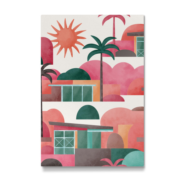 Galerie-Print "Palm Springs träumt Sonnenaufgang" 75x50 cm artboxONE