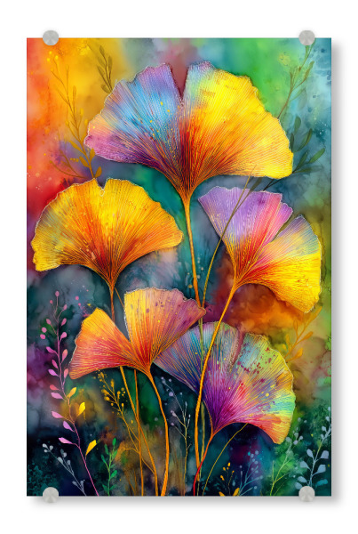 Acrylglasbild "Ginkgo Biloba AG" artboxONE - Natur,Floral - Ginkgo,Biloba,Gingko biloba,Baum,Wald,Blätter,Natur