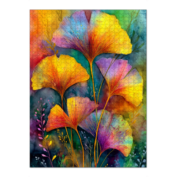 Puzzle Ravensburger "Ginkgo Biloba AG" artboxONE - Natur,Floral - Ginkgo,Biloba,Gingko biloba,Baum,Wald,Blätter,Natur - Bild ginkgo