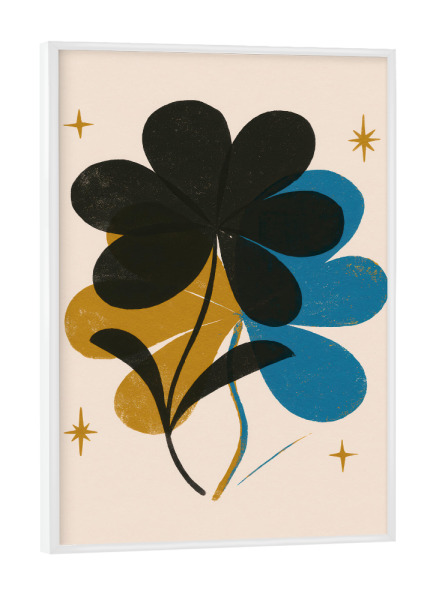 Poster mit weißem Rahmen "Fairy Florals (Three)" artboxONE - Floral,Abstrakt,Für Mama