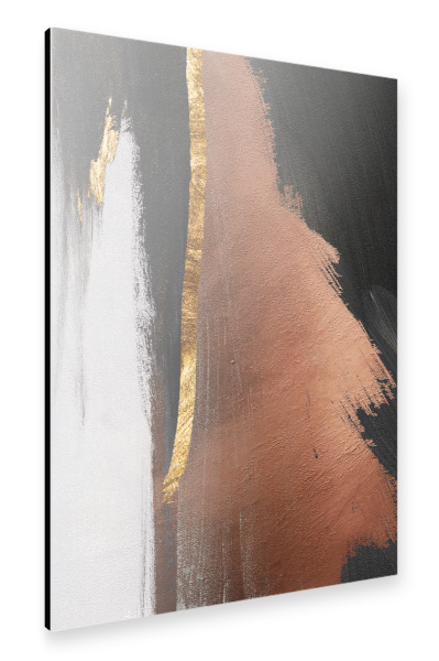 Alu-Dibond "Abstract art red and black" 30x20 cm artboxONE