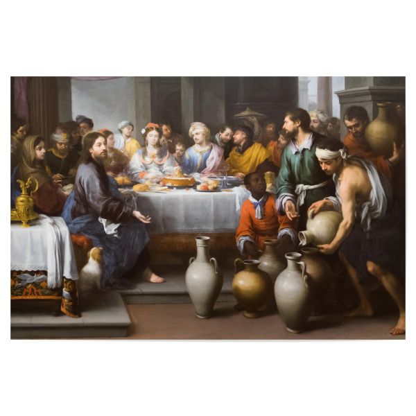 Poster "Das Ehefest in Kana" artboxONE - Menschen,Für Mama,Für Papa - Ehefest,Kana,Bibel,Bartolomé esteban murillo,Barock,Kunst,Mal