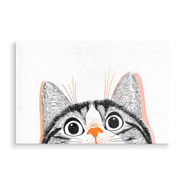 Holzbild "Katzen Augenblick" artboxONE - Tiere,Comic,Abstrakt,Lustig