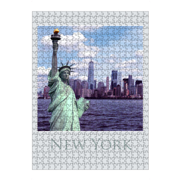Puzzle Ravensburger "Die Freiheitsstatue in New York" artboxONE - Städte / New York,Reise,Architektur,Reise / Länder
