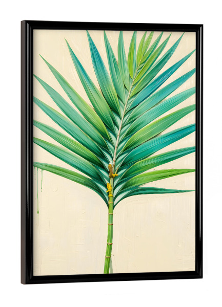 Poster mit schwarzem Rahmen "A leaf I’d totally frame" artboxONE - Natur,Floral