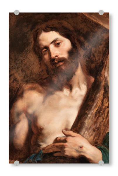 Acrylglasbild "Christus trägt das Kreuz" artboxONE - Für Mama,Für Papa,Männer