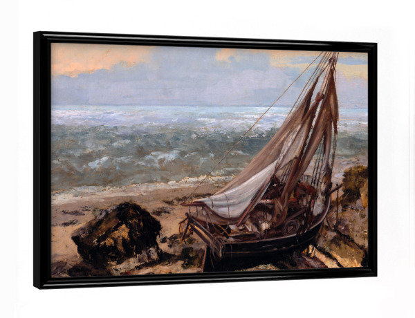 Poster mit schwarzem Rahmen "Das Fischerboot" artboxONE - Reise,Für Mama,Für Papa