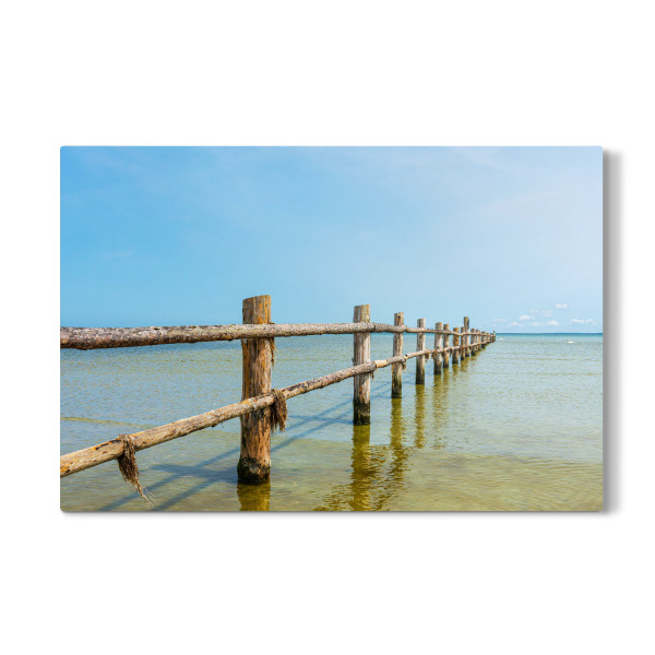 Galerie-Print "Ostseeküste mit Zaun" 30x20 cm artboxONE
