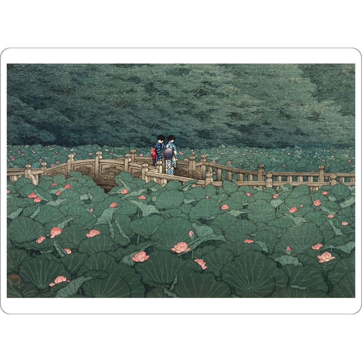 Tischset "Der Teich im Benten Schrein" artboxONE - Natur,Reise,Reise / Asien