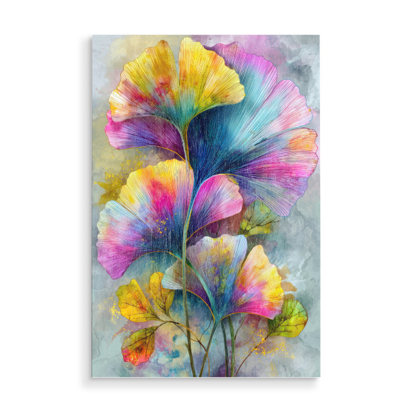 Holzbild "Ginkgo Biloba AK" artboxONE - Natur - Ginkgo,Biloba,Gingko biloba,Baum,Wald,Blätter,Natur