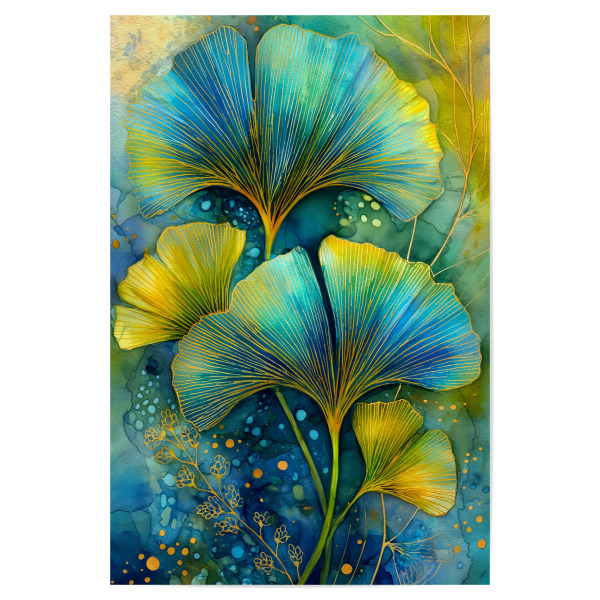 Poster "Ginkgo Biloba al" artboxONE - Natur - Ginkgo,Biloba,Gingko biloba,Baum,Wald,Blätter,Natur