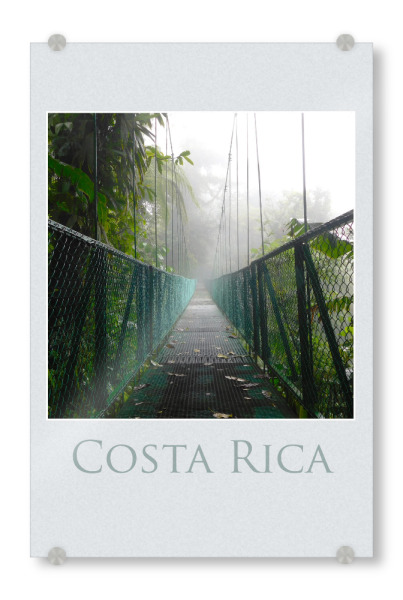 Acrylglasbild "Hängebrücke in Costa Rica" artboxONE - Natur,Reise,Reise / Länder