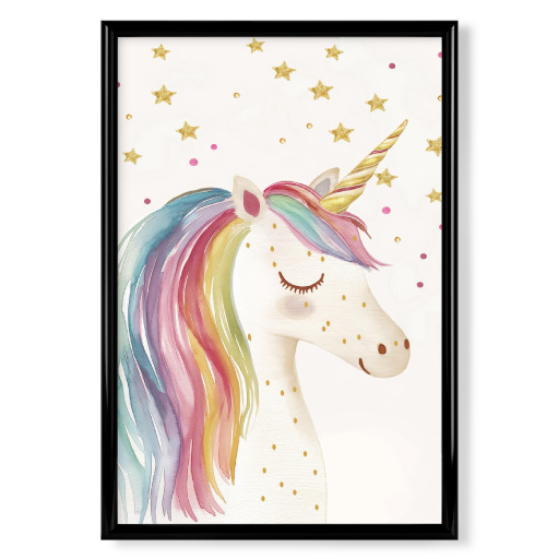 Einhorn Magie mit Glitzer Sternen