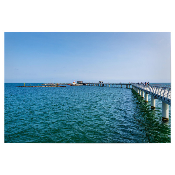 Poster 30x20 cm "Seebrücke Prerow" artboxONE - Natur,Reise,Architektur,Reise / Strand und Meer