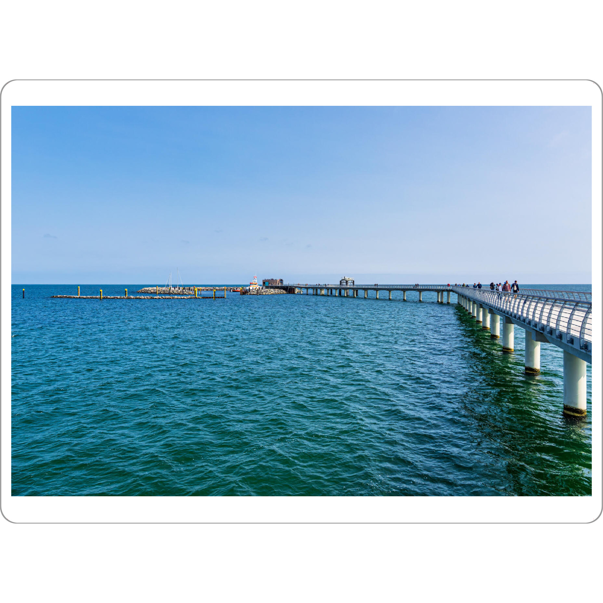 Tischset "Seebrücke Prerow" artboxONE - Natur,Reise,Architektur,Reise / Strand und Meer