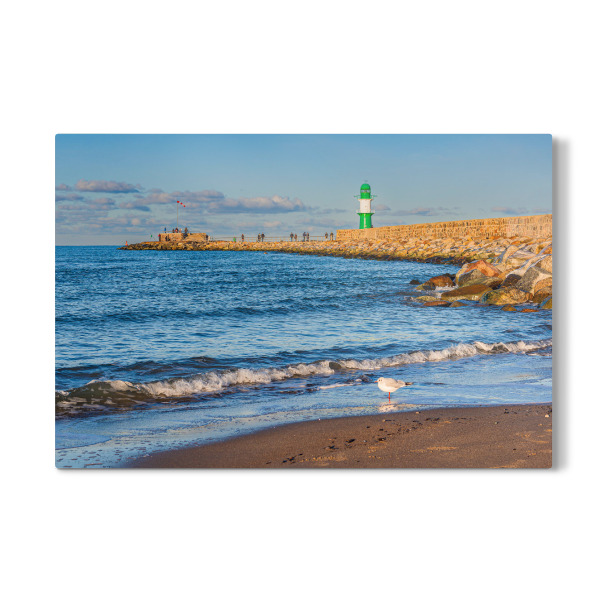 Galerie-Print "Mole und Molenturm in Warnemünde" 75x50 cm artboxONE