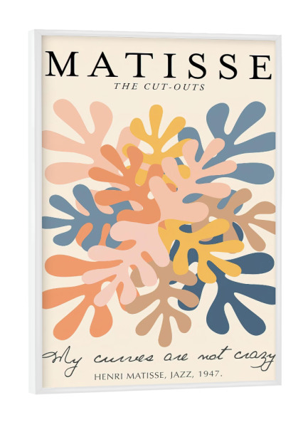 Poster mit weißem Rahmen "Henri Matisse BB" artboxONE - Abstrakt