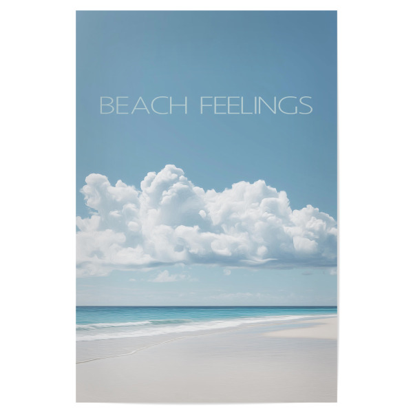 Poster 30x20 cm "Strandgeflüster Beach Feelings" artboxONE - Typografie,Natur,Reise / Strand und Meer